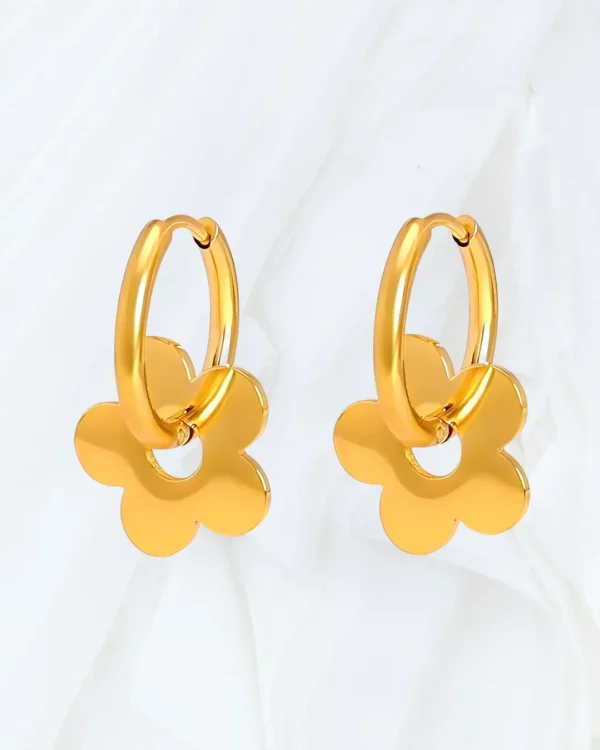 Golden Flowers Earrings