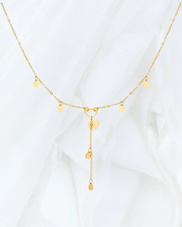 Golden Heart Drop Chain