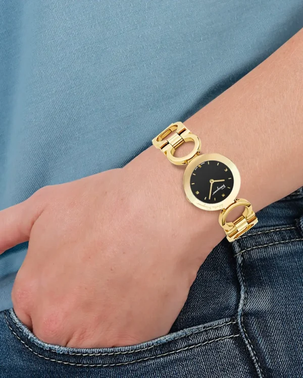 Ferragamo Gancino Watch worn on wrist
