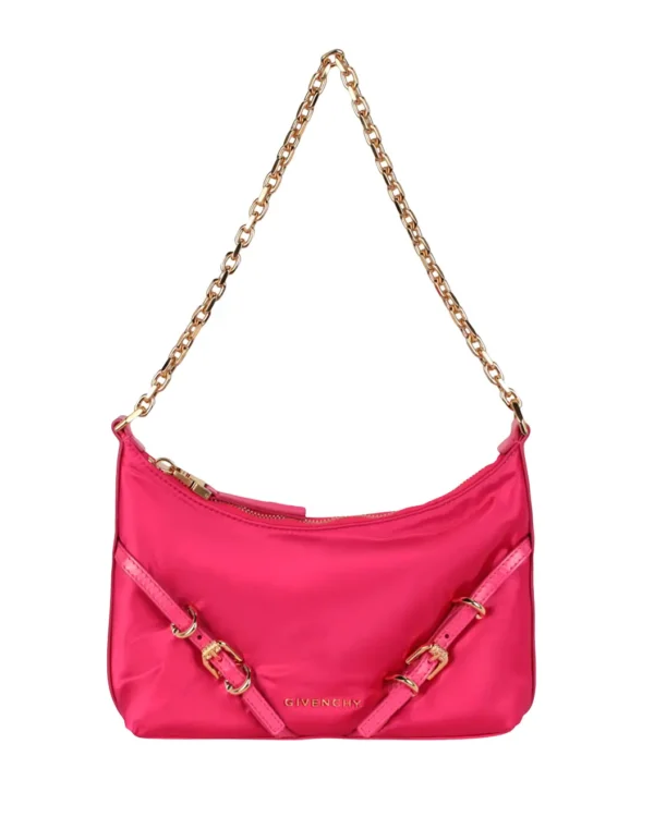Front view of Givenchy You Party neon pink shoulder bag
