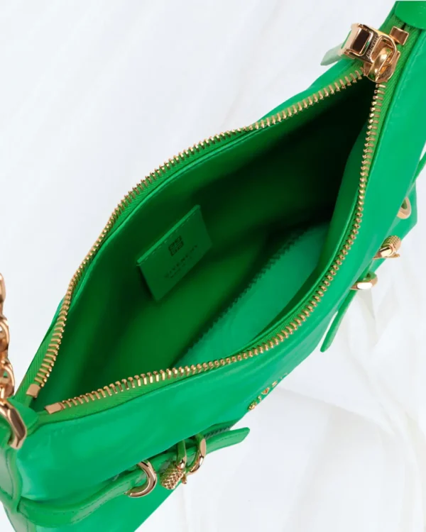 Interior view of Givenchy You Party Absynthe Green shoulder bag