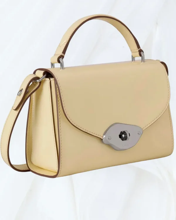 Side angled view of Mulberry Small Lana Top Handle designer bag