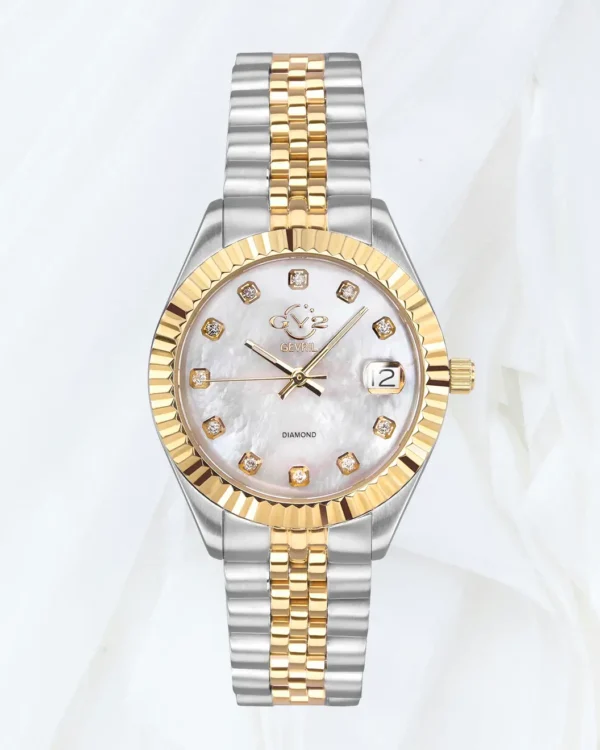 GV2 Naples diamond watch with two tone bracelet sold online in Malta