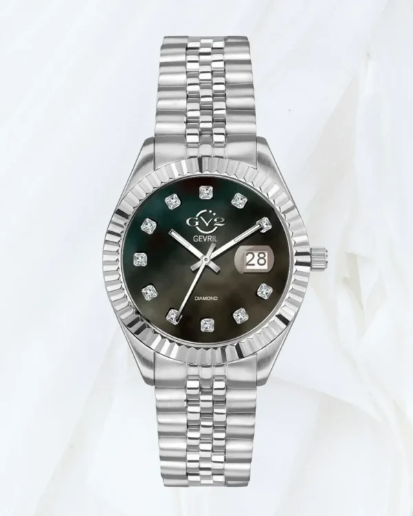 GV2 Naples black dial diamond women’s watch in silver stainless steel in Malta